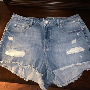 Garage brand denim shorts